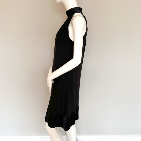 Lauren Ralph Lauren Little Black Dress Mock Neck Sleeveless Short Mini Party 8 - Picture 8 of 13